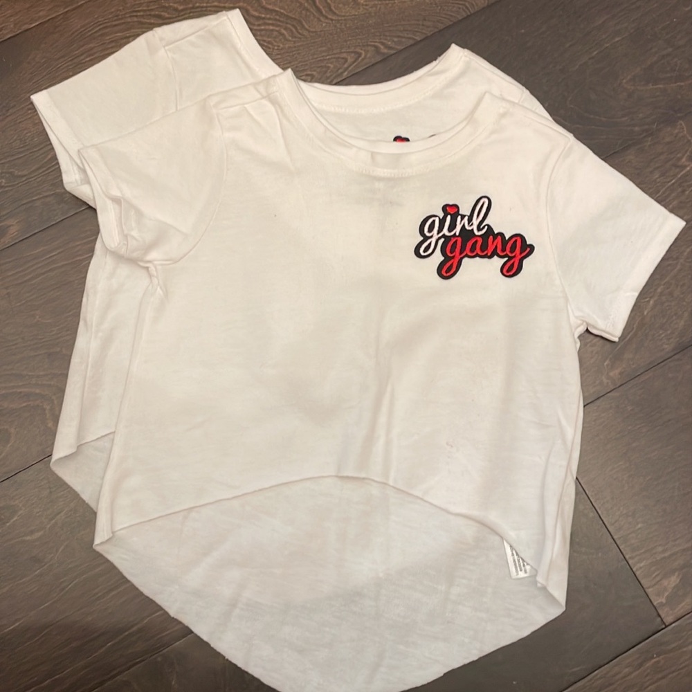 Distressed/cropped tees (multiple styles)